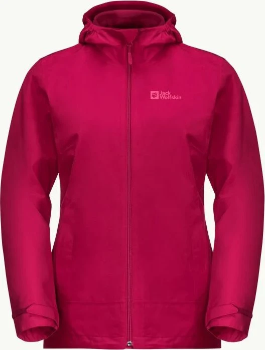 Jack Wolfskin Moonrise 3in1 Funktionsjacke cranberry (Damen)