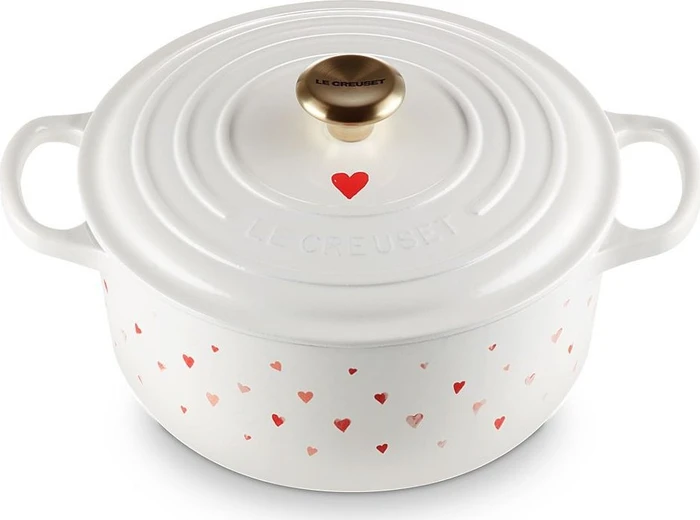 Le Creuset Signature Gusseisen Bräter rund 22cm 3.3l hearts