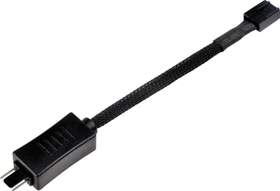 SilverStone CPF05, 4-Pin Verlängerung, sleeved, schwarz