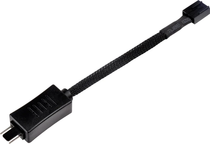 SilverStone CPF05, 4-Pin Verlängerung, sleeved, schwarz