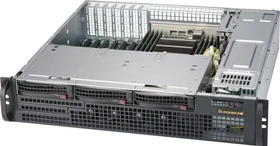 Supermicro SuperChassis 825MBTQC-R802LPB, grau/schwarz, 2HE, 1x 800W redundant