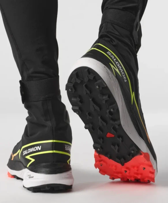 Salomon Winter Cross Spike black/fiery coral/safety yellow