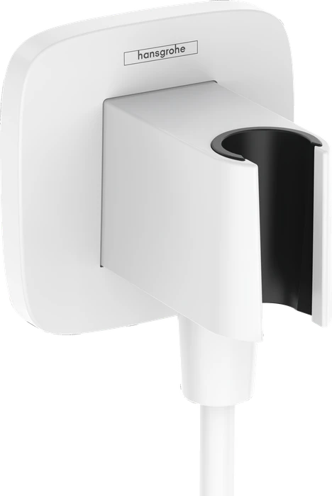 Hansgrohe FixFit Q Wandanschluss mit Brausehalter mattweiß