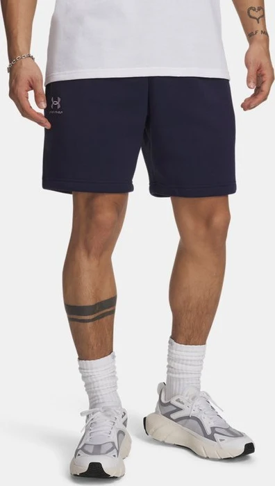 Under Armour Essential Fleece Hose kurz midnight navy/white (Herren)