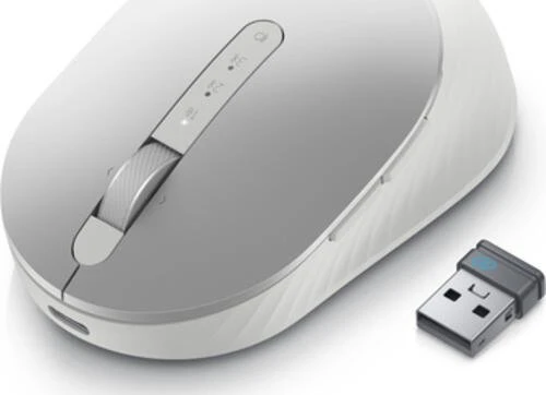 Dell MS7421W Premier Rechargeable Wireless Mouse, Platinum Silver, USB/Bluetooth