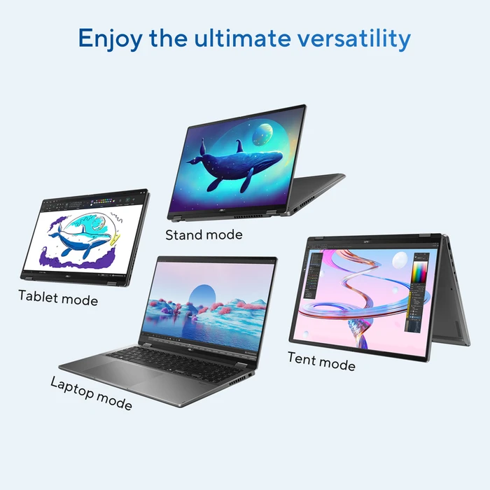 ASUS VivoBook S 16 Flip TP3607SA-SI716W, Matte Gray, Core Ultra 7 256V, 16GB RAM, 512GB SSD, DE, Eingabestift
