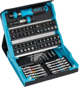 Hazet 2200SC-1 SmartCase Bitset/Steckschlüsselsatz inkl. Werkzeugbox, 69-tlg.