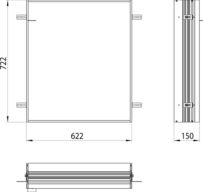 Emco Asis Prime Einbaurahmen 949700010 630mm Image