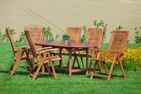 Merxx Eukalyptus Cordoba Gartenmöbel-Set, 7-tlg.