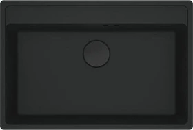 Franke Maris MRG 210-72 A flächenbündig Becken mittig black matt