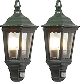 Konstsmide Firenze Halbschale 25cm Sensor Wandleuchte grün