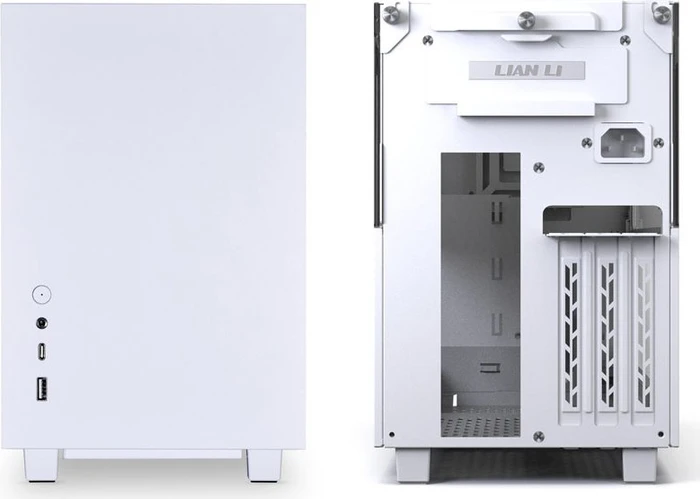 Lian Li Q58, weiß, PCIe 3.0, Glasfenster, Mini-ITX