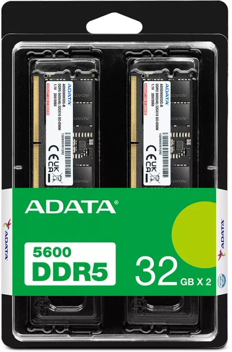 ADATA SO-DIMM 64GB Kit, DDR5-5600, CL46-45-45, X8, tray