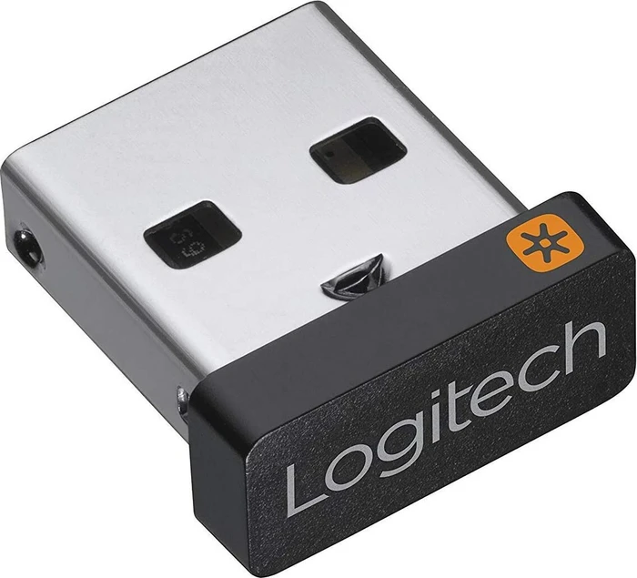 Logitech Unifying Receiver Pico, Funk-Empfänger, schwarz/orange