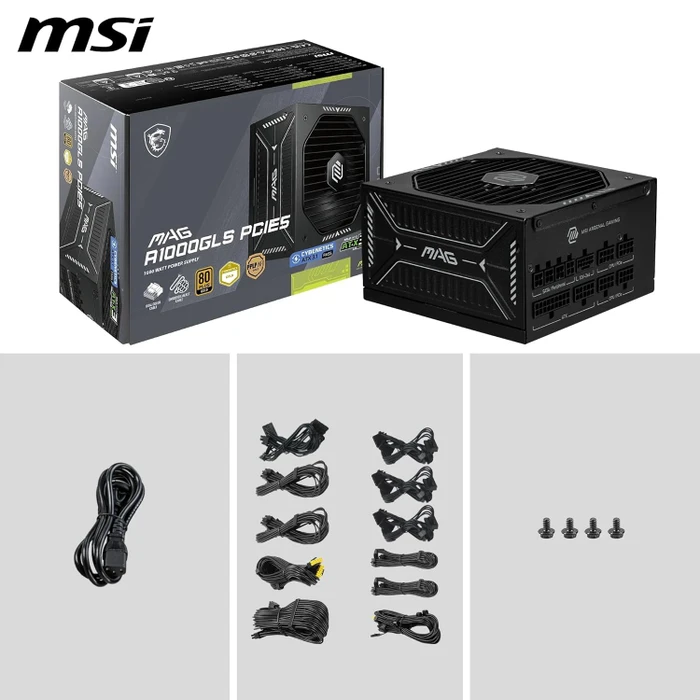 MSI MAG A1000GLS PCIE5 1000W, ATX 3.1