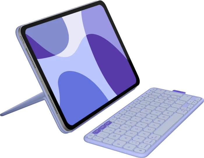 Logitech Flip Folio, Tastatur-Case für Apple iPad Pro 11" (M4) und iPad Air 11" (M2/M3)