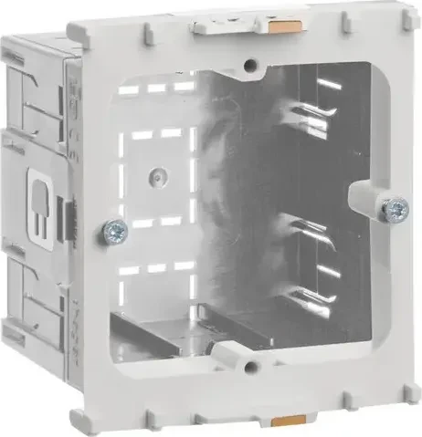 Hager Geräteeinbaudose 1-f. Energie f. BR Frontrastend f. tehalit Rahmenblende modular