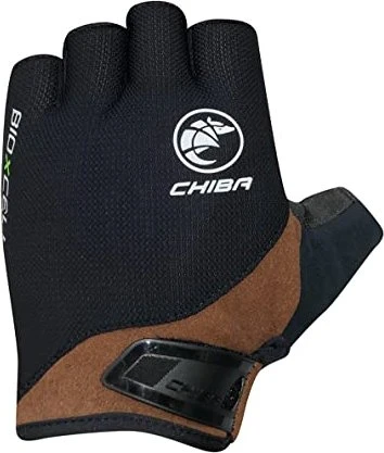 Chiba BioXCell Road Fahrradhandschuhe schwarz/braun