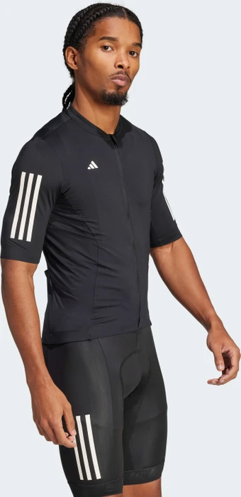 adidas Tempo 3-Streifen Trikot kurzarm schwarz (Herren)