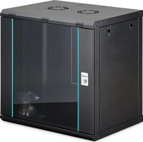 Digitus Dynamic-N Serie 19" Wandgehäuse 12HE, unmontiert, Sicherheitsglastür, IP2X, RAL 9005, 450mm tief