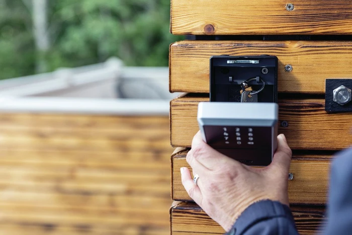 ABUS KeyGarage 787 Smart Bluetooth zur Wandmontage Schlüsselkasten Bluetooth, schwarz/silber