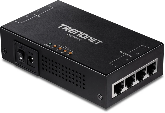 TRENDnet Desktop Gigabit PoE-Injektor, 8x RJ-45, 65W PoE+