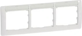 Legrand Galea Life Rahmen 3-fach, ultraweiß