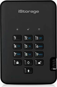 iStorage diskAshur 2 SSD, schwarz, 2.5", 4TB, USB-A 3.0