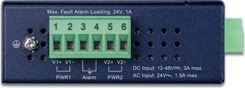 Planet IGTP-802TS Industrial Gigabit Medienkonverter, 1x RJ-45, 1x SC-Duplex SM 20km, 30W PoE+