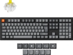 Keychron K10 Max, schwarz/grau, LEDs RGB, Keychron Super BANANA, USB/Bluetooth, UK