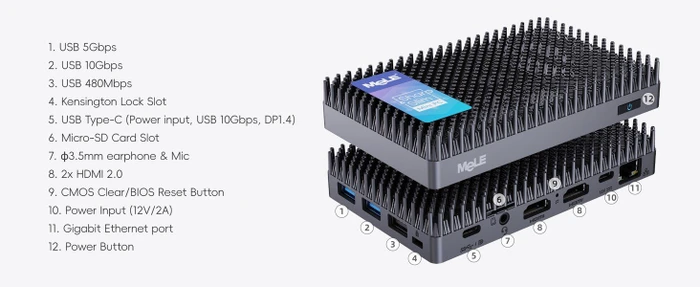 MeLE Cyber X1, N150, 16GB RAM, 512GB SSD
