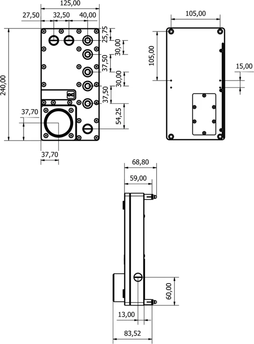 Alphacool Core Distro Plate 240 Rechts VPP/D5, Verteilerplatte