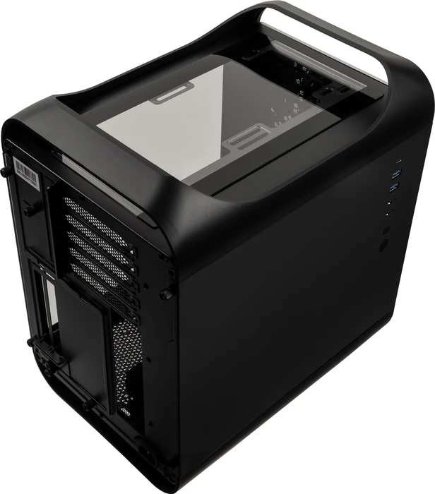BitFenix Prodigy M 2022, schwarz, Glasfenster
