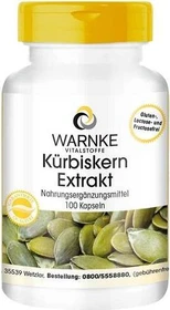 Warnke Kürbiskern Extrakt Kapseln, 100 Stück