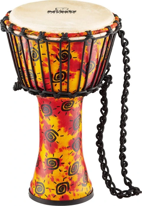 Nino Schnurspann Kunststoff Djembe mit Ziegenfell Small