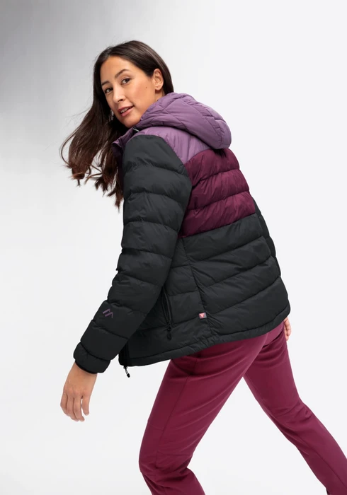 Maier Sports Lomnica Jacke black/berry p/cherry wine (Damen)