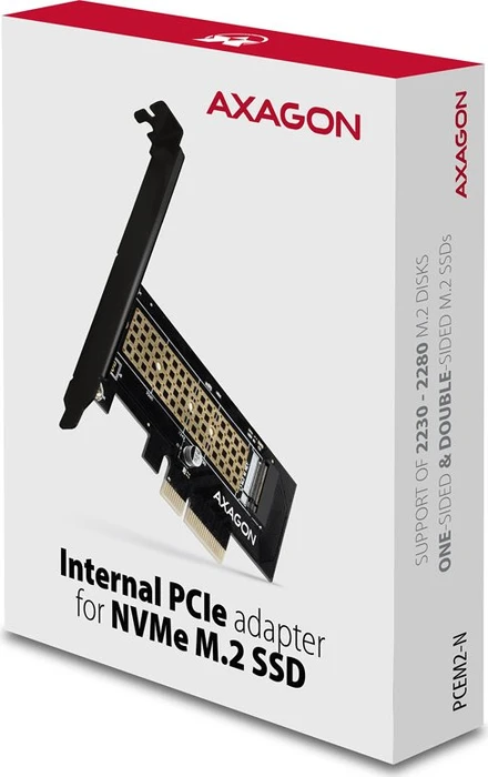 Axagon PCIe -> M.2 PCIe, PCIe 3.0 x4