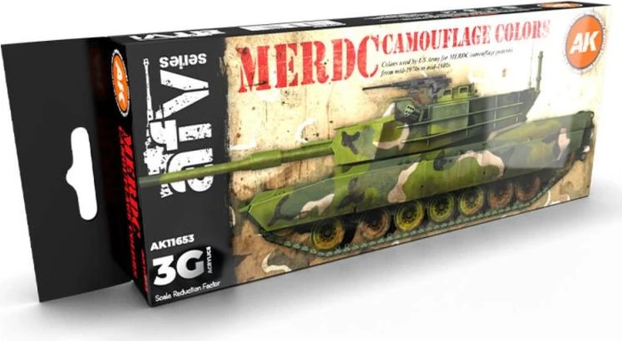 AK-Interactive 3rd Gen Acrylic Colors AFV Series MERDC Camouflage Colors Farbset, 8-tlg.