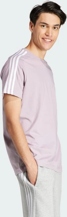 adidas Essentials Single 3-Streifen T-Shirt kurzarm preloved fig (Herren)