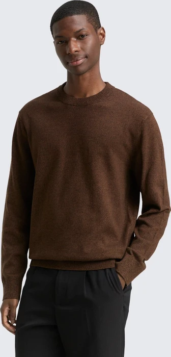 Tom Tailor Basic Strickpullover brown black mouline (Herren)