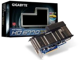 GIGABYTE Radeon HD 6770 Passiv, 1GB GDDR5, DVI, HDMI, DP