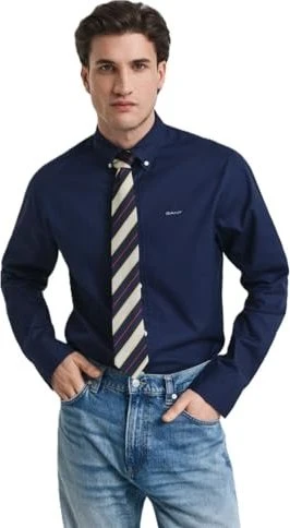 Gant Regular Fit Pinpoint Oxford Hemd langarm light blue (Herren)