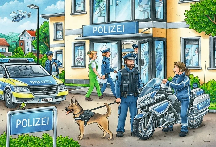 Ravensburger Puzzle Unterwegs mit Polizeimeisterin Hannah