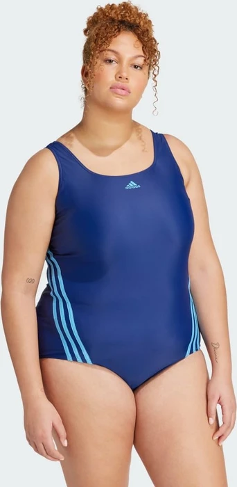 adidas 3-Streifen Badeanzug dark blue/blue burst (Damen)