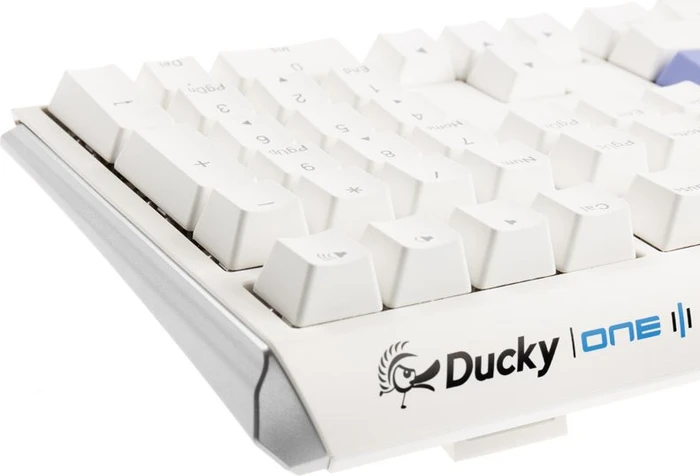 Ducky One 3 PBT, LEDs RGB, Pure White, MX SPEED RGB Silver, USB, US