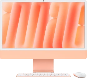 Apple iMac 24", orange, M4 - 8 Core CPU / 8 Core GPU, 16GB RAM, 256GB SSD, 1Gb LAN [2024] (Z1E8)