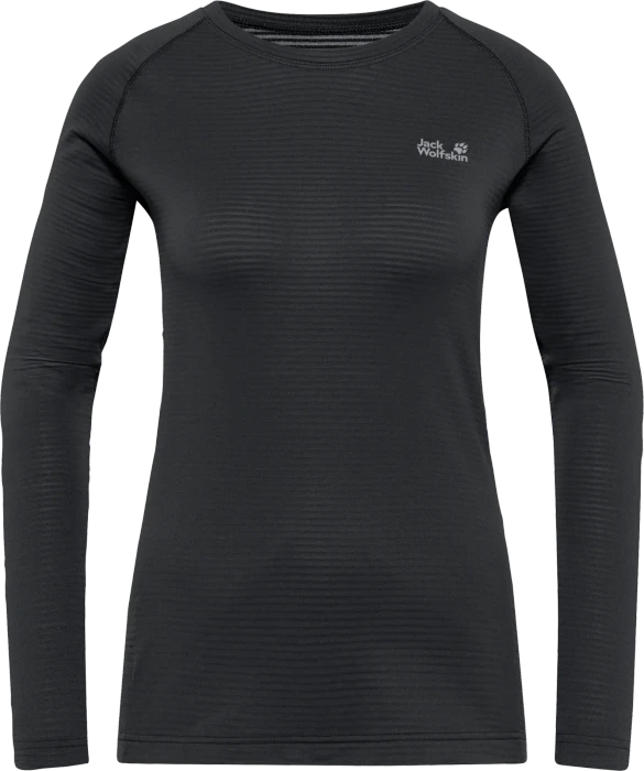 Jack Wolfskin Infinite Warm Funktionsshirt langarm schwarz (Damen)