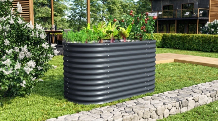 Vitavia Terra 858 Basic Hochbeet oval 162x82cm granit