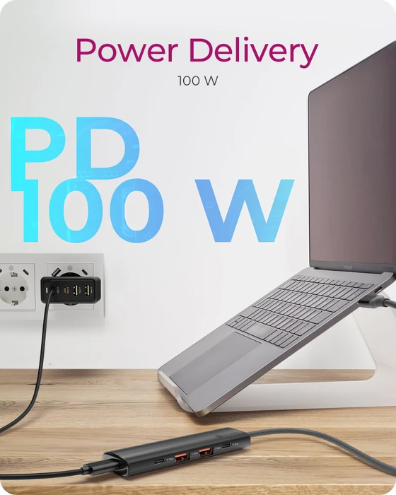 RaidSonic Icy Box IB-HUB1437-CPD 4-Port USB Hub mit Power Delivery, USB-C 3.1 [Stecker]