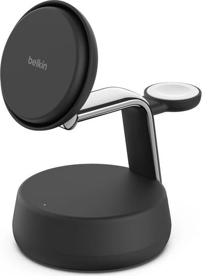 Belkin UltraCharge Pro Magnetische 3-in-1-Ladestation mit Qi2 (25W) schwarz